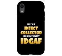 Custodia per iPhone XR Insect Collector IDGAF Meme Bug Science Ant Studying Insects