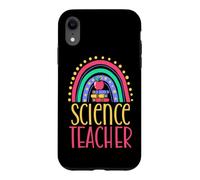 Custodia per iPhone XR Insegnante di scienze Bohemian Rainbow Estetica sana