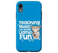 Custodia per iPhone XR Insegnare La Musica È Intero Llama Divertente Gioco di parole Insegnante di musica