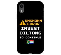 Custodia per iPhone XR Insert Biltong Retro Funny Error South Africa Braai Dad Joke