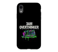 Custodia per iPhone XR Insomnia 3AM Overthinker Melting Clock Aesthetic