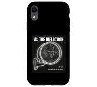 Custodia per iPhone XR Intelligenza Artificiale Mirror Dati Self Cyberpunk AI grande