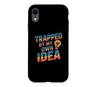 Custodia per iPhone XR Intrappolato dalla mia idea Got Trapped Funny Trap Meme