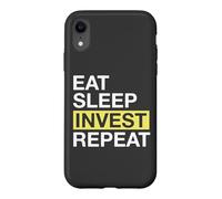 Custodia per iPhone XR Investing Lover Eat Sleep Invest Repeat