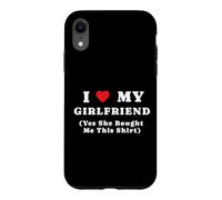 Custodia per iPhone XR Io Cuore Il mio Ragazza gf Sì Lei Comprato Mi Questo