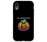 Custodia per iPhone XR Io sono solo qui per le zucche carino cartone animato Anime zucca