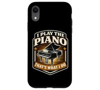 Custodia per iPhone XR Io suono il pianoforte è quello che faccio Vintage Pianist Teacher