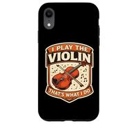 Custodia per iPhone XR Io Suono Il Violino Ecco Quello Che Faccio Insegnante Violinista Vintage