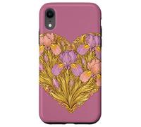 Custodia per iPhone XR Iris Cuore Floreale Primavera Love Art