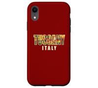 Custodia per iPhone XR Italia, campagna, paesaggio, dentro, toscana, grassetto, lettere