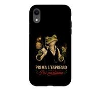 Custodia per iPhone XR Italia Prima L'Espresso Poi Parliamo Rana Italiana Caffè