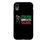 Custodia per iPhone XR Italian Wireless Signal Connessione A Internet Gesto Manuale
