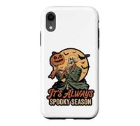 Custodia per iPhone XR It's Always Spooky Season Skeleton Jack O Lantern Graphic