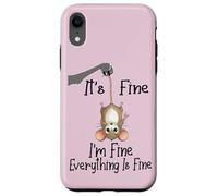 Custodia per iPhone XR It's fine I'm fine everything is fine funny Cute Mouse Rat