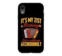 Custodia per iPhone XR It's My 21st Birthday Festeggiamo la fisarmonica