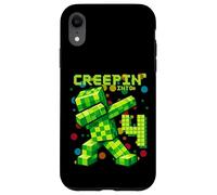 Custodia per iPhone XR It's My 4th Birthday Boy Gamer Creepin' Into 4 Gamer Pixel