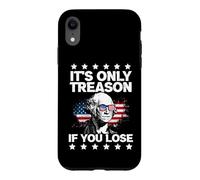 Custodia per iPhone XR It's Only Treason If You Lose George Washington 4th of July