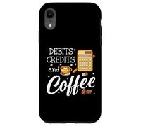 Custodia per iPhone XR It's Tax Season Debits Credits & Coffee Cup Funny Accountant