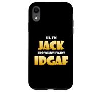 Custodia per iPhone XR Jack Costume IDGAF Funny Meme Halloween Costume For Jacks
