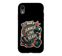 Custodia per iPhone XR JAMMER LINE READY Roller Derby Pattini