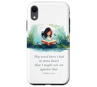 Custodia per iPhone XR Japanese Christian Anime - Psalms 119:11 Thy Word Have I Hid