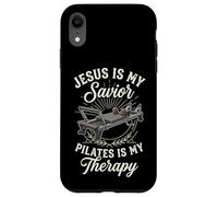 Custodia per iPhone XR Jesus Is My Savior Pilates Is My Therapy