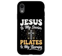 Custodia per iPhone XR Jesus Is My Savior Pilates Is My Therapy