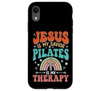 Custodia per iPhone XR Jesus Is My Savior Pilates Is My Therapy