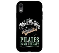 Custodia per iPhone XR Jesus Is My Savior Pilates Is My Therapy