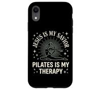 Custodia per iPhone XR Jesus Is My Savior Pilates Is My Therapy