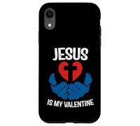 Custodia per iPhone XR Jesus is My Valentine Funny Valentines Loves Christ Love Day