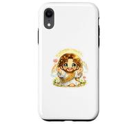 Custodia per iPhone XR Jesus Kawaii Chibi Open Arms Vieni da me Benvenuto Arte