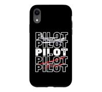 Custodia per iPhone XR Jet pilota aereo e operaio dell'aviazione Capitano Co-Pilot Crew
