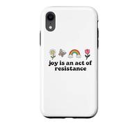 Custodia per iPhone XR Joy is an Act of Resistance Rainbow Pride Month Human Rights