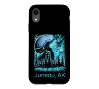 Custodia per iPhone XR Juneau Alaska Howling Wolf Moon Forest Nature Lover