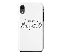Custodia per iPhone XR Just Breathe Mindfulness Yoga sollievo dall'ansia
