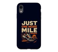 Custodia per iPhone XR "Just One More Mile I Promise" Runner da corsa divertente