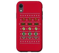 Custodia per iPhone XR Justice League Justice Shields Christmas Sweater