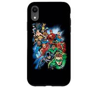 Custodia per iPhone XR Justice League Mighty Heroes Unite