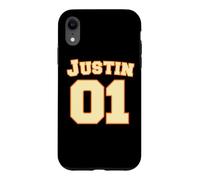 Custodia per iPhone XR Justin 01 Numero Varsity Athletic Nome