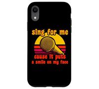 Custodia per iPhone XR Karaoke Singer Citazione Partito Musica Canto Karaoke Canzoni