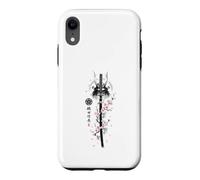 Custodia per iPhone XR Katana Samurai Oda Nobunaga Sakura Bloom