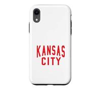 Custodia per iPhone XR Kc Rosso e Nero Kansas City Old School Throwback