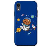 Custodia per iPhone XR Kids Boys Girls Astronaut Space Rhodesian Ridgeback Lover