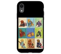 Custodia per iPhone XR Kimono vintage giapponese Ukiyo-e Golden Retriever
