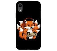 Custodia per iPhone XR Kitsune Gamer Giapponese Vintage Anime Giappone Ukiyo-e Retro