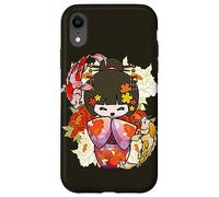 Custodia per iPhone XR Kokeshi Doll Koi Fish Giapponese Estetica Amante