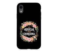 Custodia per iPhone XR La Abuela Mas Chingona Acquarello Floreale