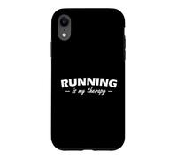 Custodia per iPhone XR La corsa è la mia terapia Motivational Runner Fitness Design