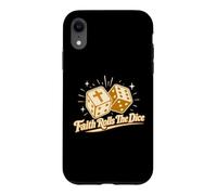 Custodia per iPhone XR La fede tira i dadi Christian Faith Gaming